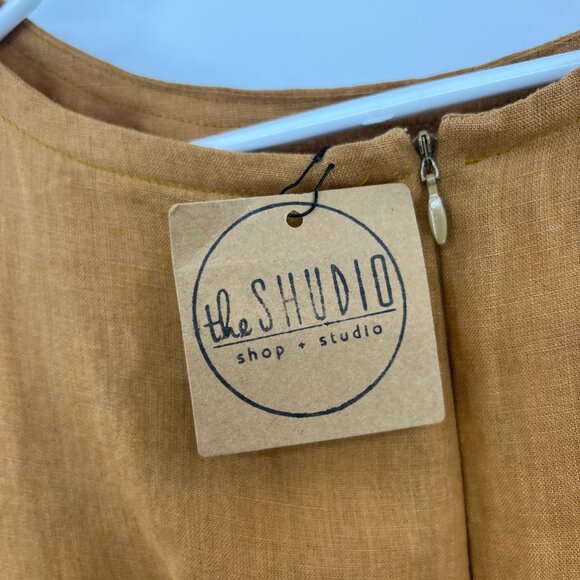 NWT The Shudio Shop Linen Amber Maxi Dress Women's Medium - Picture 8 of 8